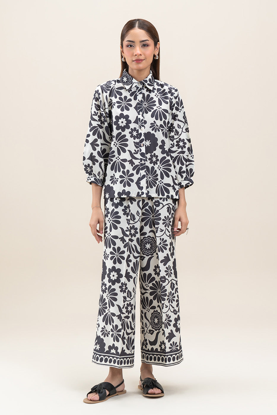 FLORAL VISCOSE COORD SET