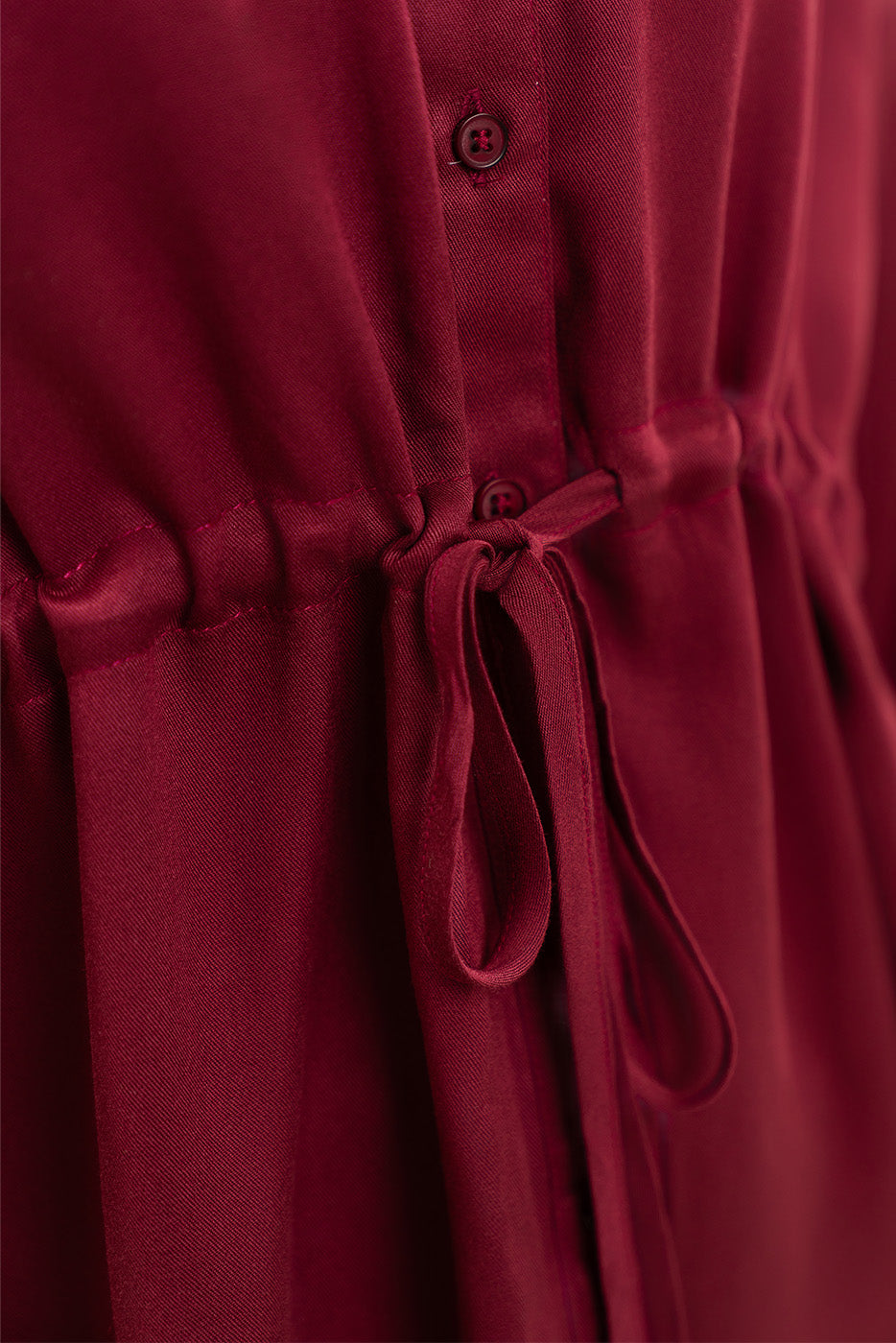 BUTTON-THROUGH ADJUSTABLE WAIST TOP