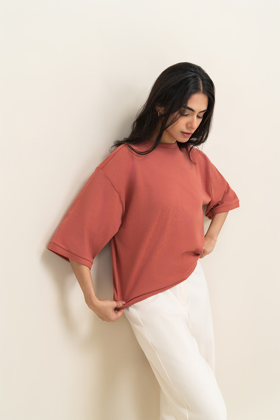 RIB CUFF T-SHIRT