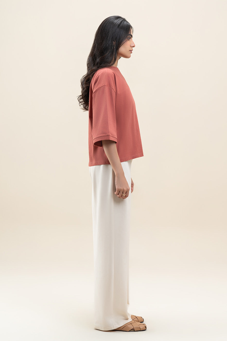 RIB CUFF T-SHIRT