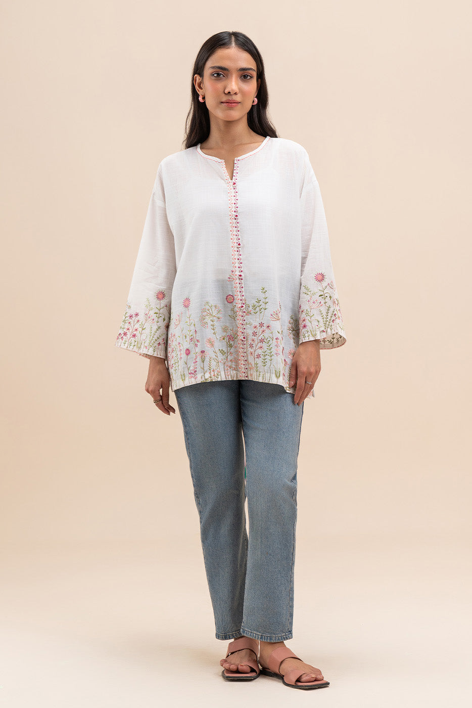 EMBROIDERED LAWN TOP (PRET)
