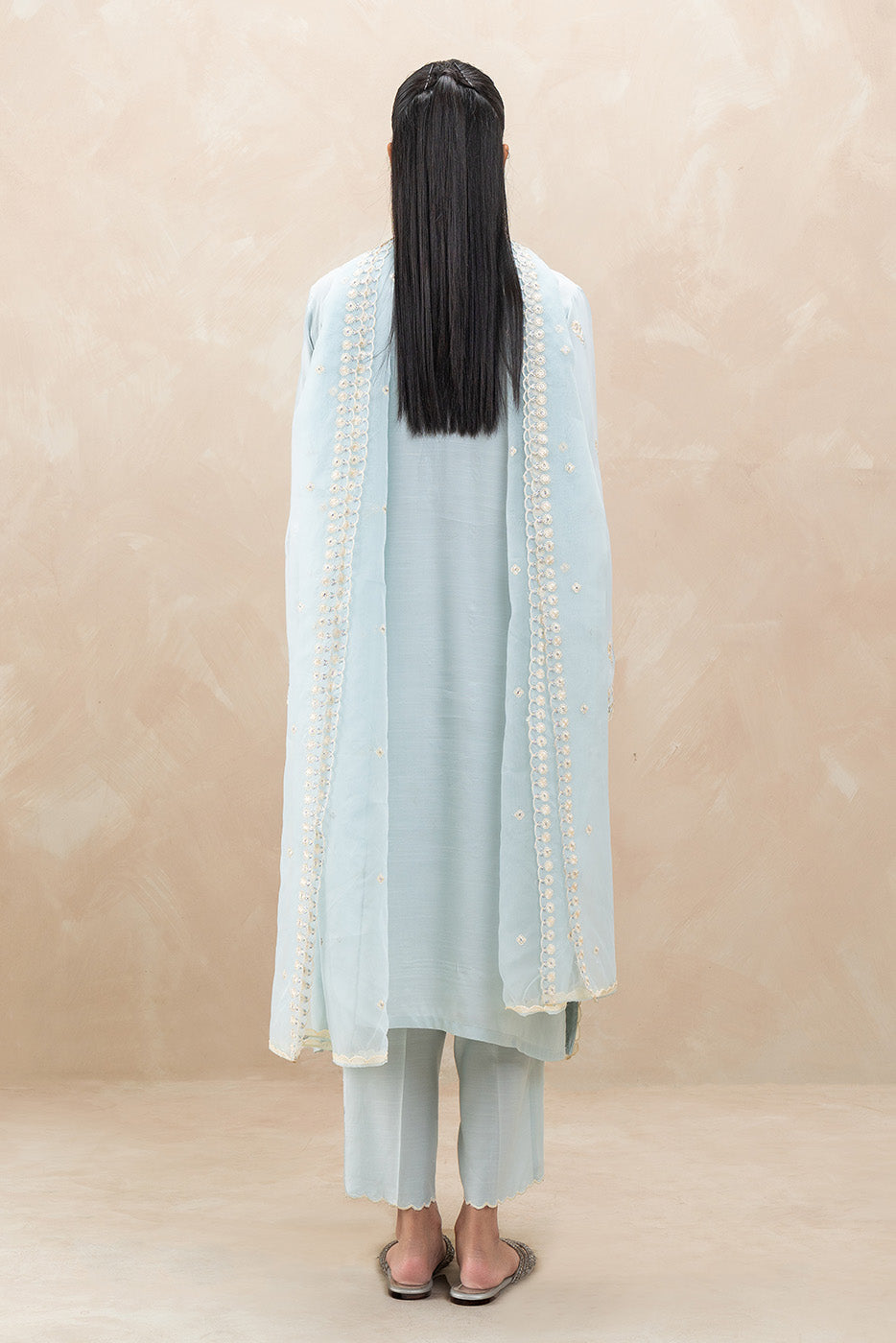 3 PIECE EMBROIDERED RAW SILK SUIT (LUXURY-PRET)