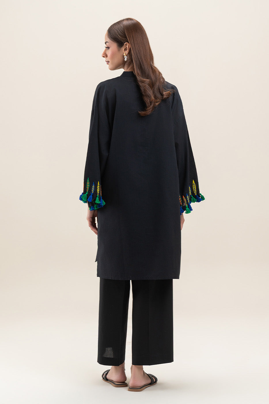 EMBROIDERED YARN DYED SHIRT (PRET)