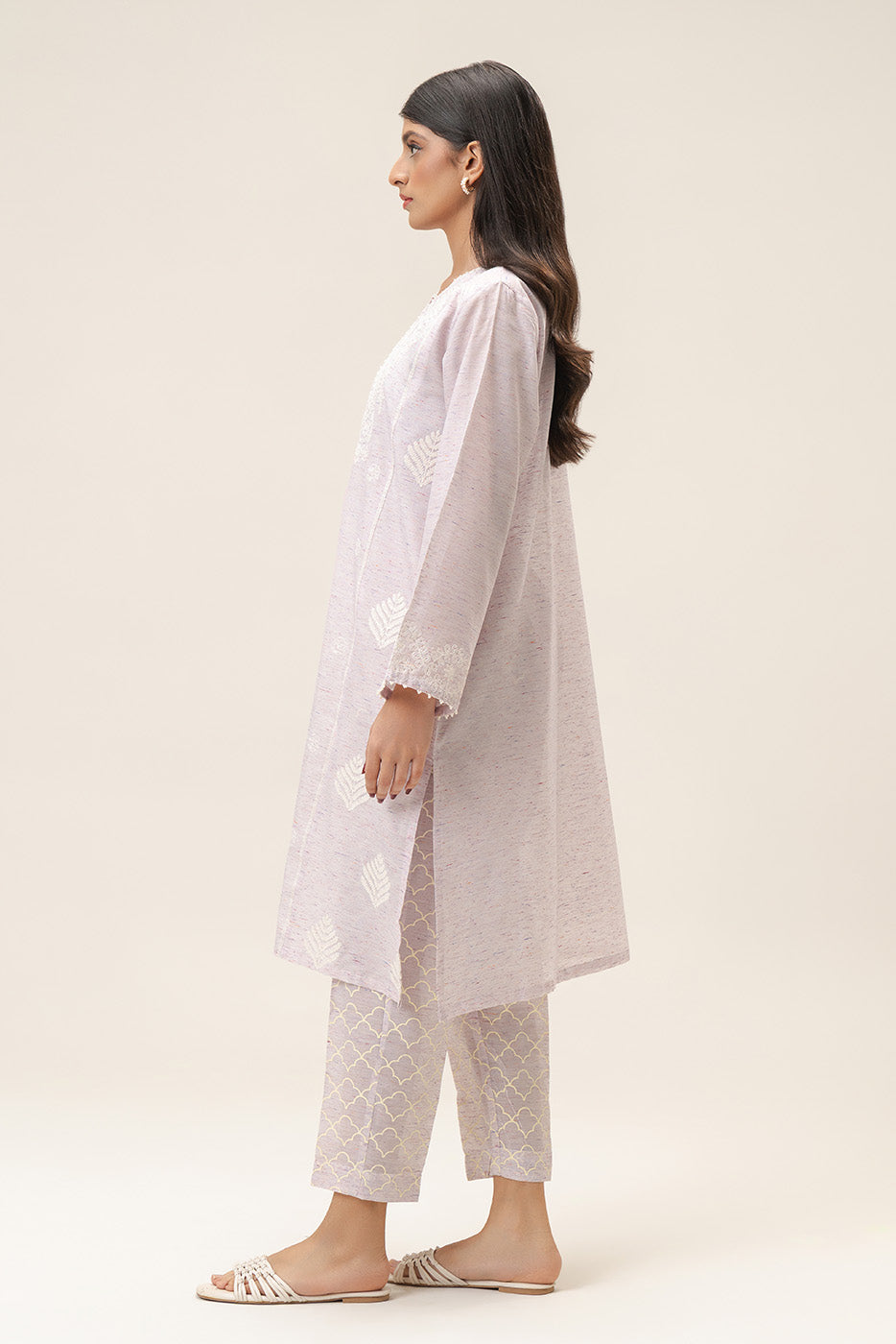 2 PIECE EMBROIDERED SPACE DYED MULTI NAPS SUIT (PRET)