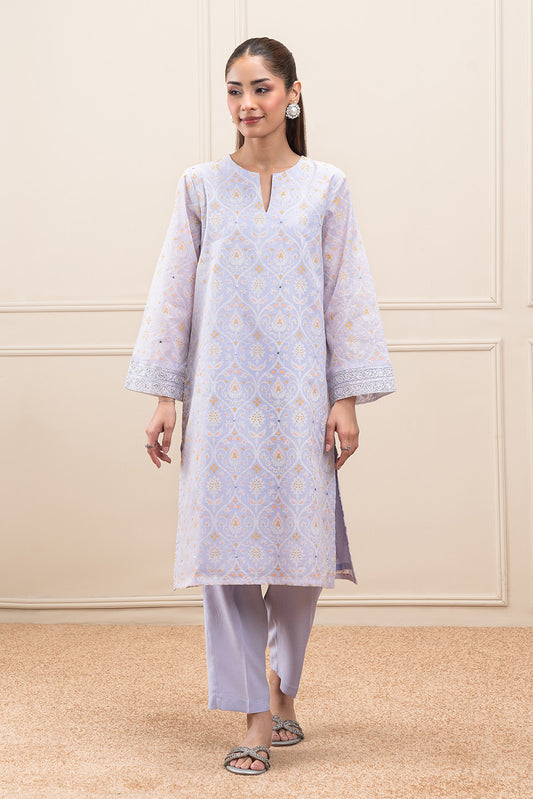 2 PIECE PRINTED PAPER COTTON SUIT (PRET)