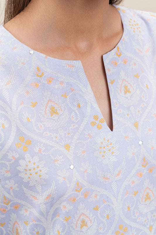 2 PIECE PRINTED PAPER COTTON SUIT (PRET)