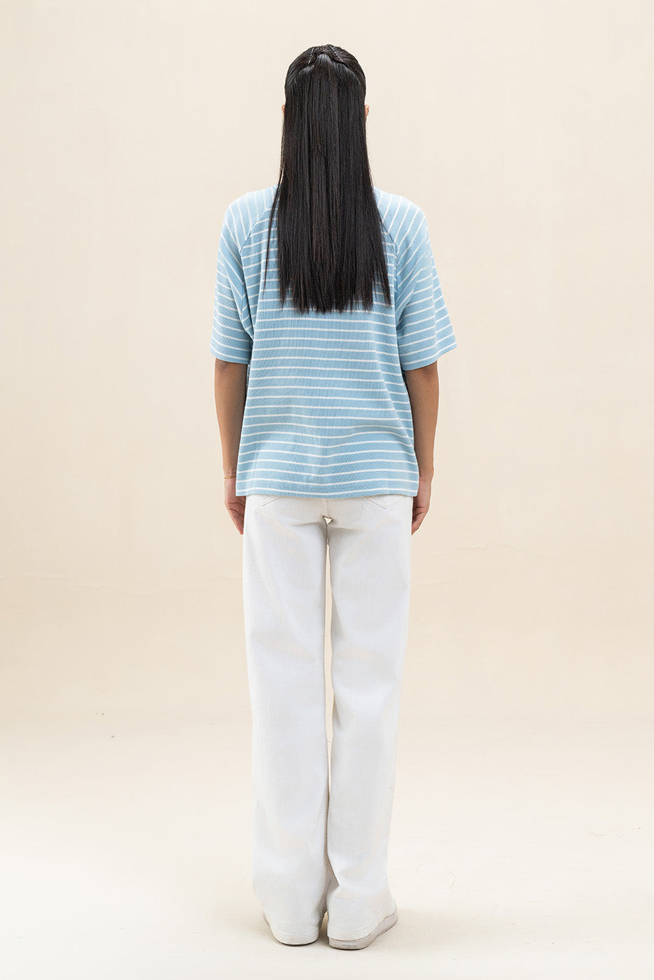 STRIPED RAGLAN T-SHIRT