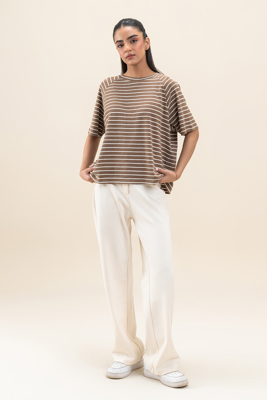 STRIPED RAGLAN T-SHIRT