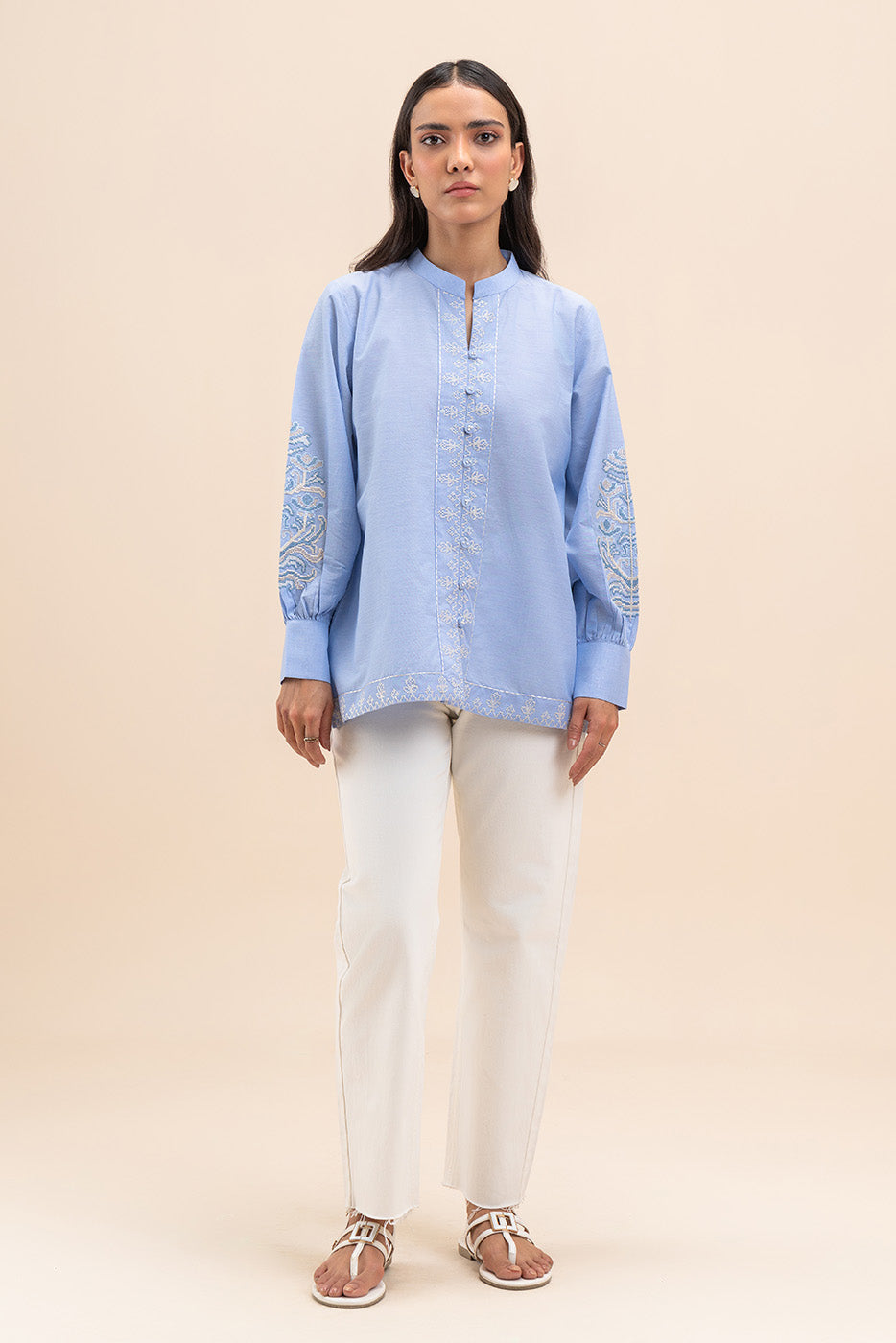 EMBROIDERED CHAMBERY TOP (PRET)