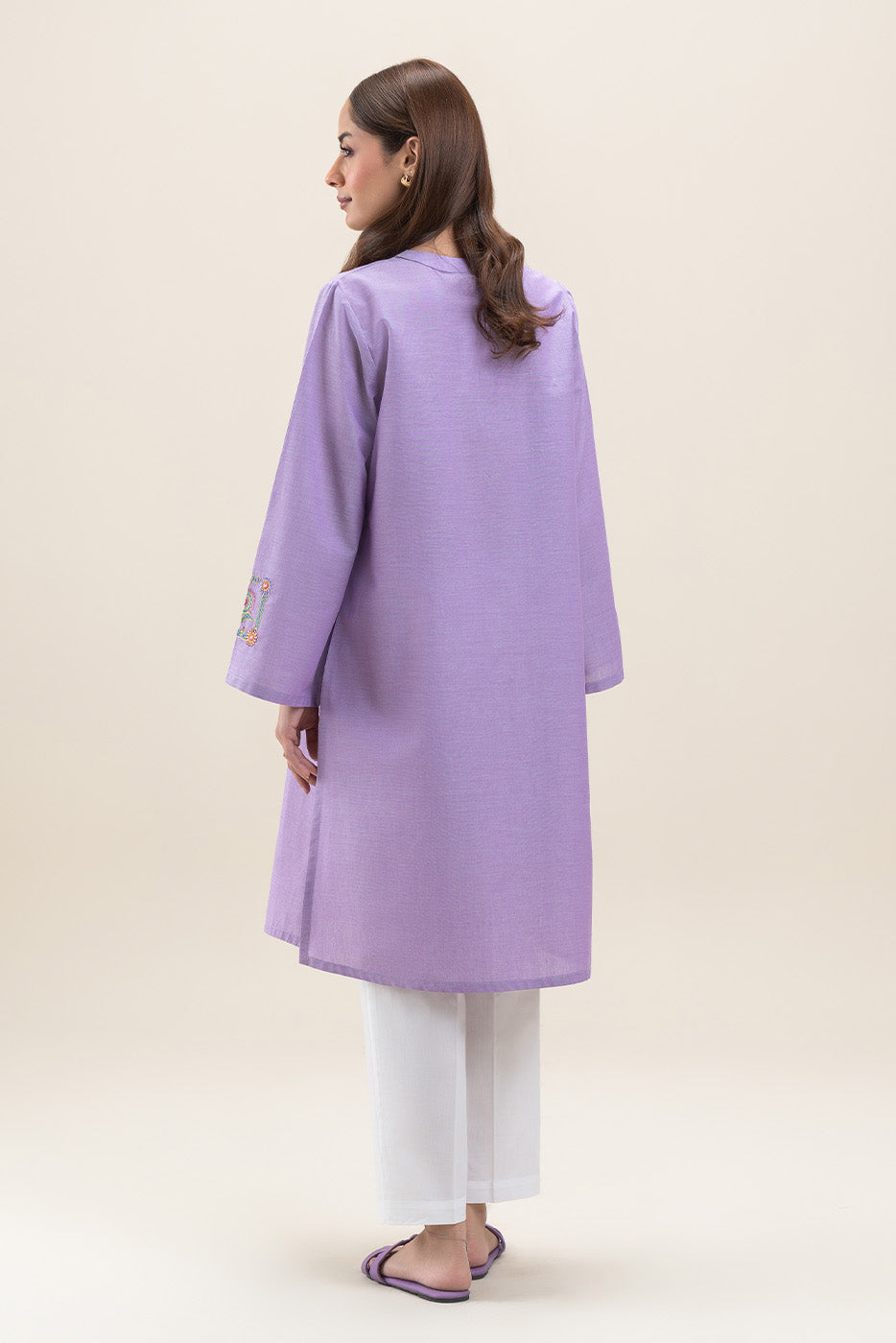 EMBROIDERED CHAMBRAY SHIRT (PRET)