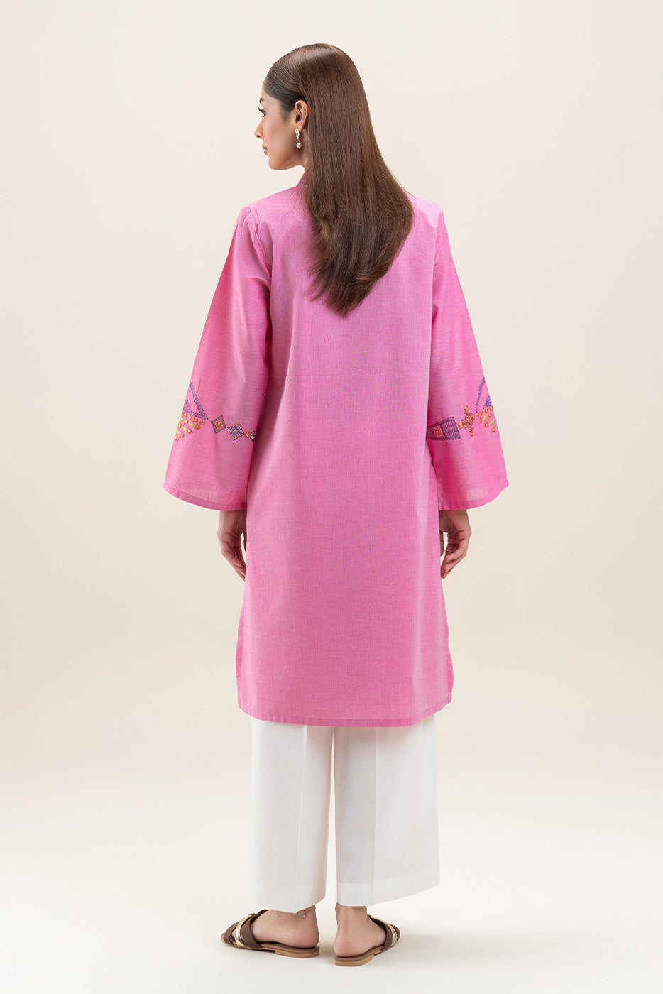 EMBROIDERED CHAMBRAY SHIRT (PRET)