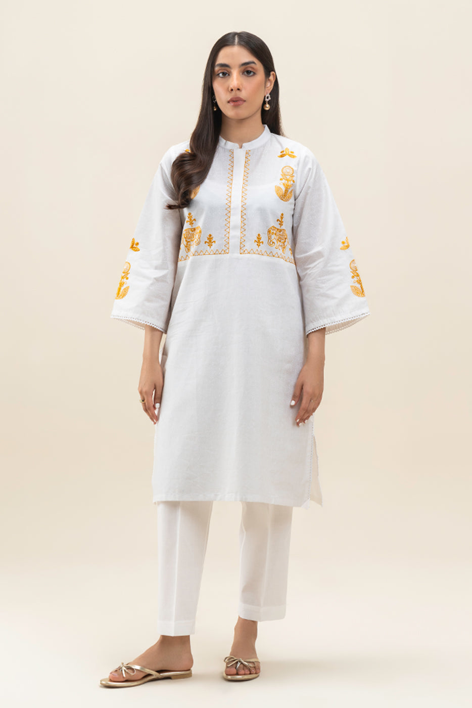 2 PIECE EMBROIDERED LAWN SUIT (PRET)
