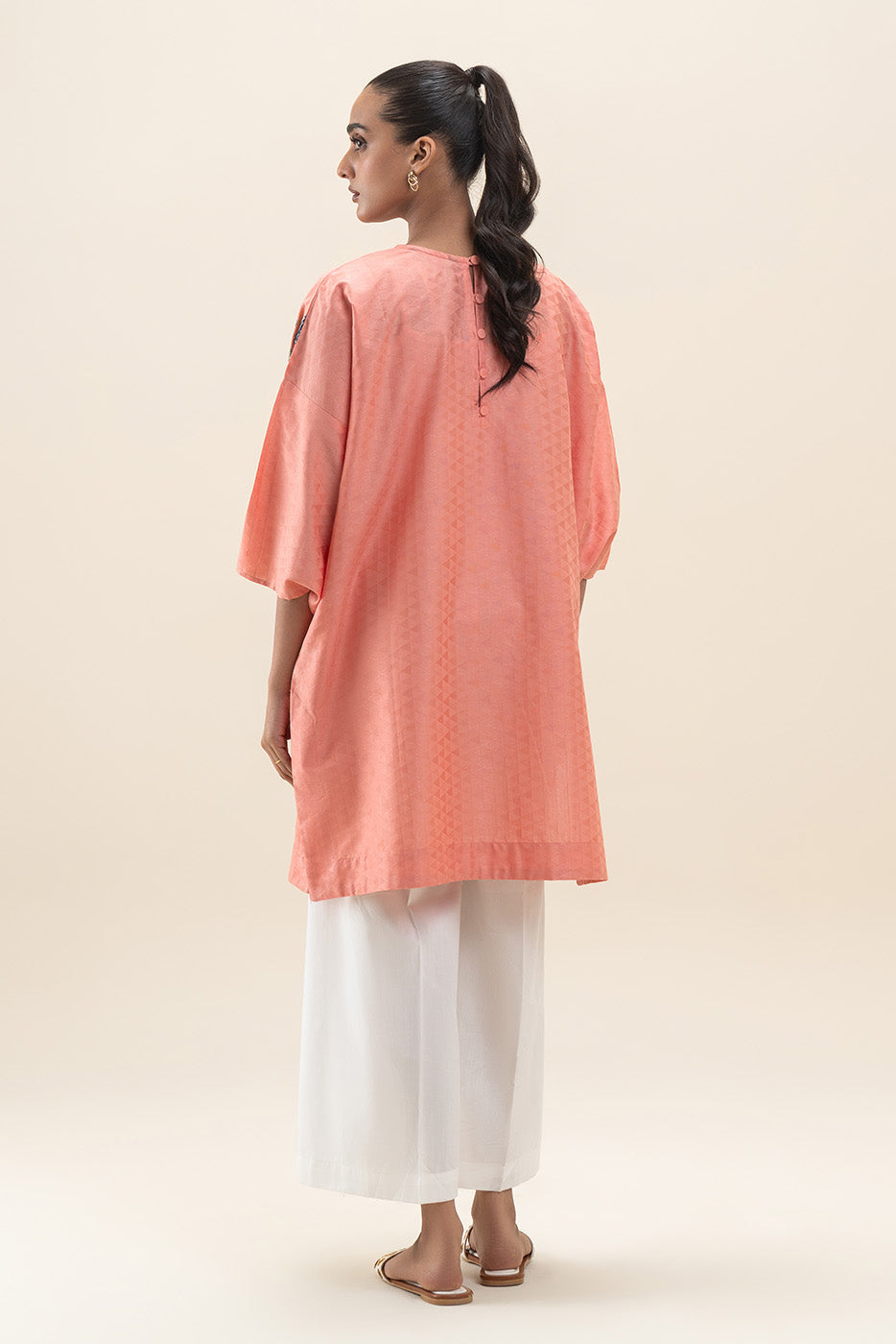 EMBROIDERED JACQUARD SHIRT (PRET)