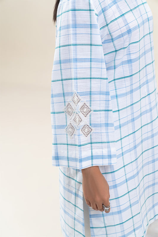 EMBROIDERED YARN DYED SHIRT (PRET)