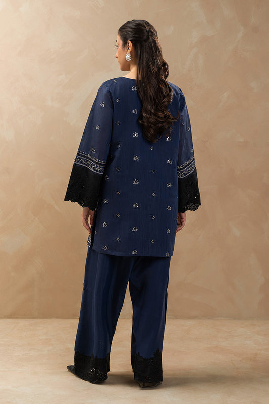 2 PIECE EMBROIDERED COTTON VISCOSE SUIT (LUXURY-PRET)