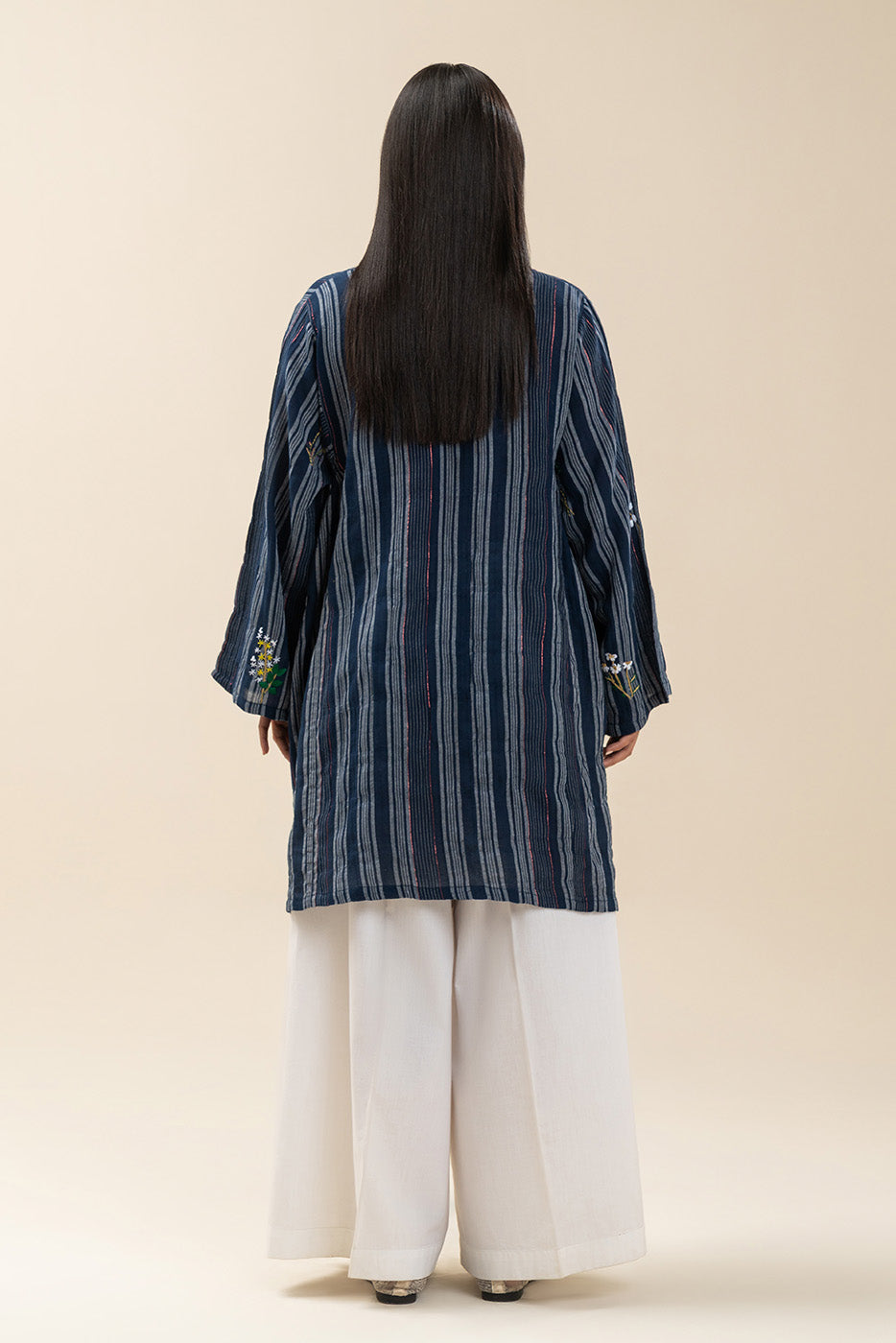 EMBROIDERED YARN DYED SHIRT (PRET)