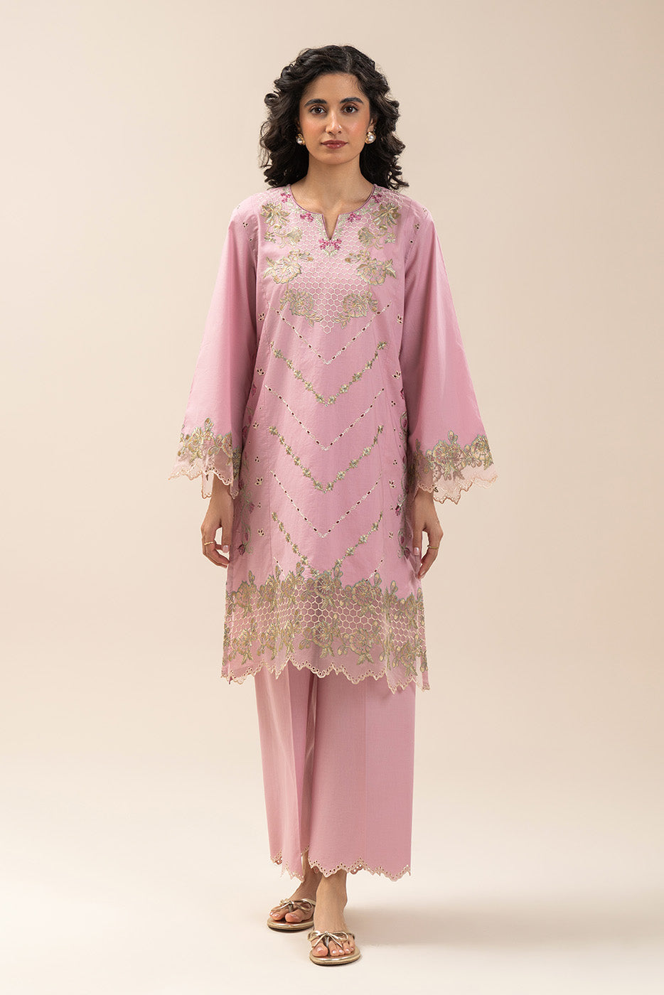 2 PIECE EMBROIDERED LAWN SUIT (PRET)