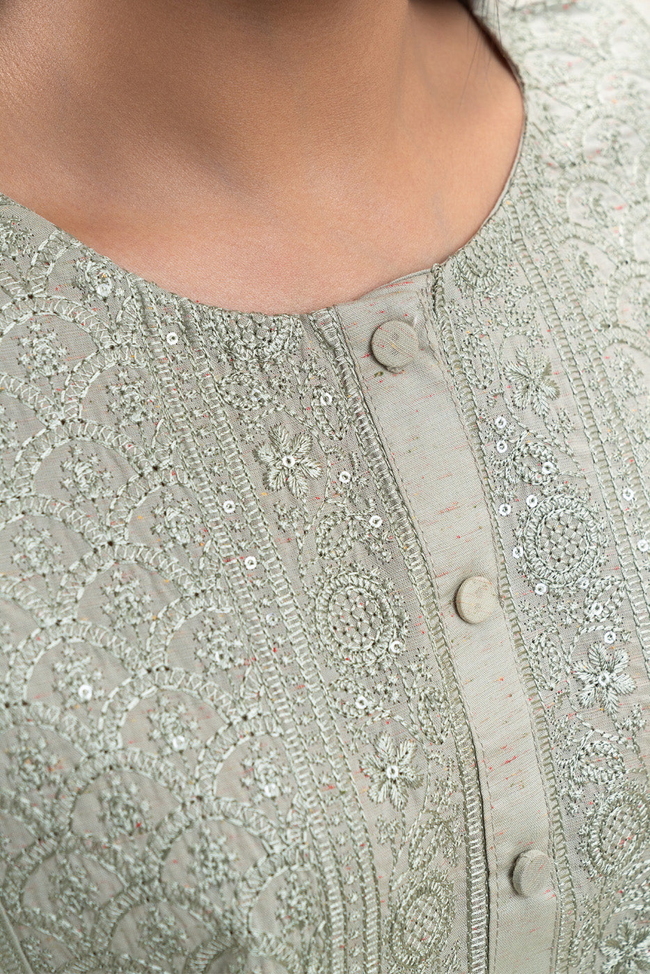 2 PIECE EMBROIDERED MULTI NEPS SUIT (PRET)