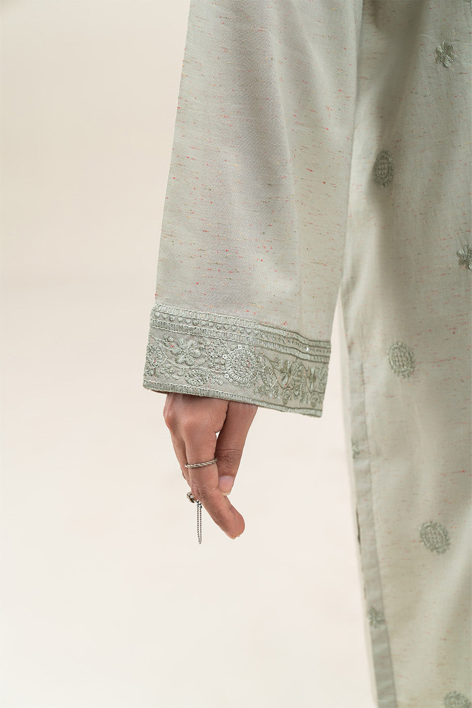 2 PIECE EMBROIDERED MULTI NEPS SUIT (PRET)