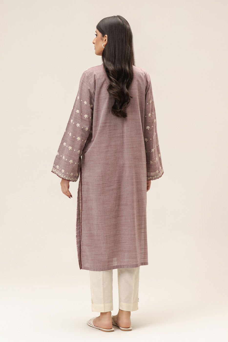 EMBROIDERED CHAMBRAY SHIRT (PRET)
