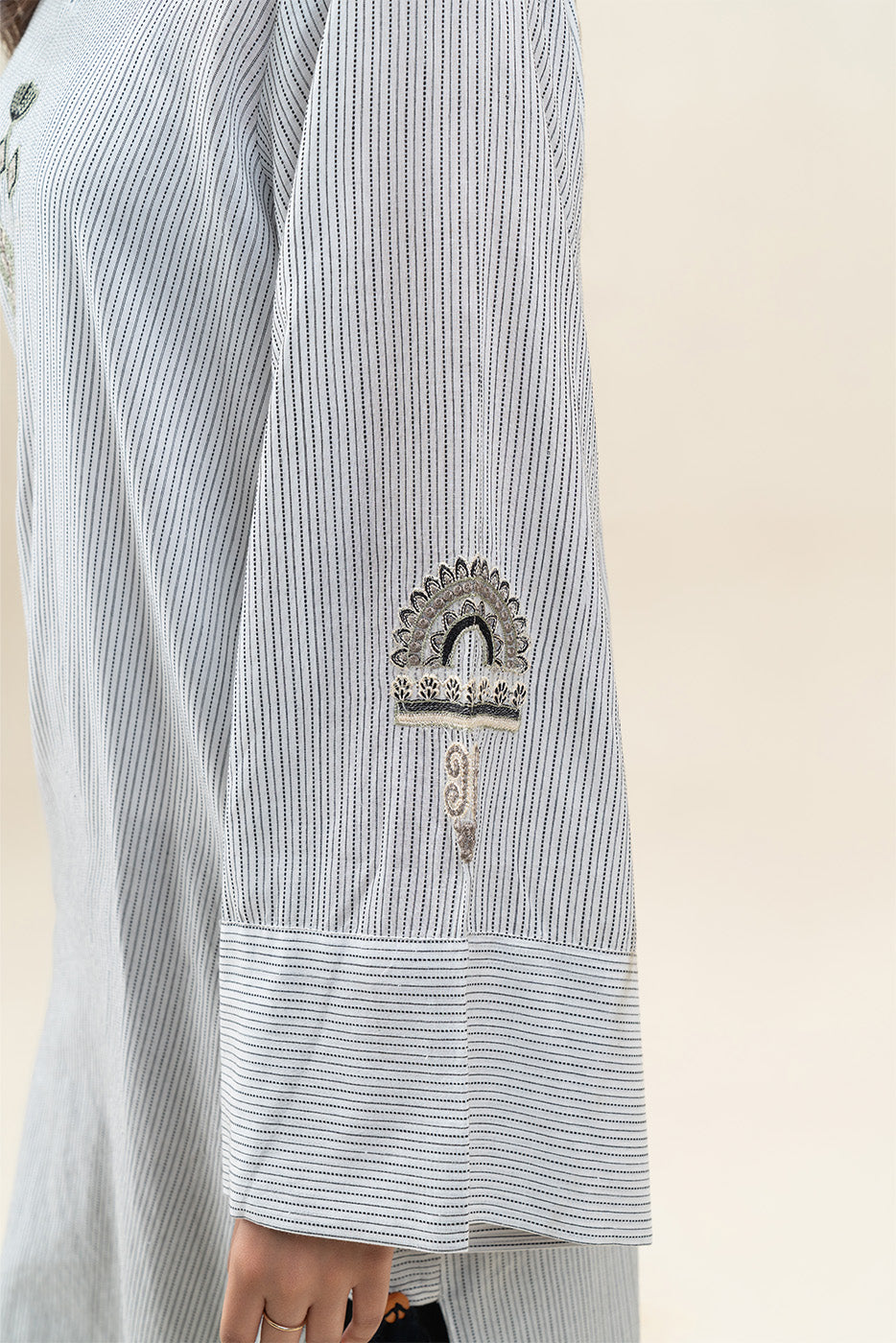 EMBROIDERED YARN DYED SHIRT (PRET)