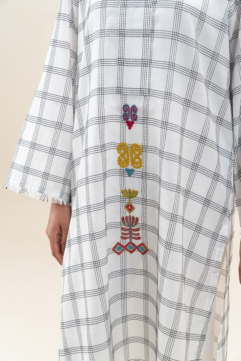 EMBROIDERED YARN DYED JACQUARD SHIRT (PRET)