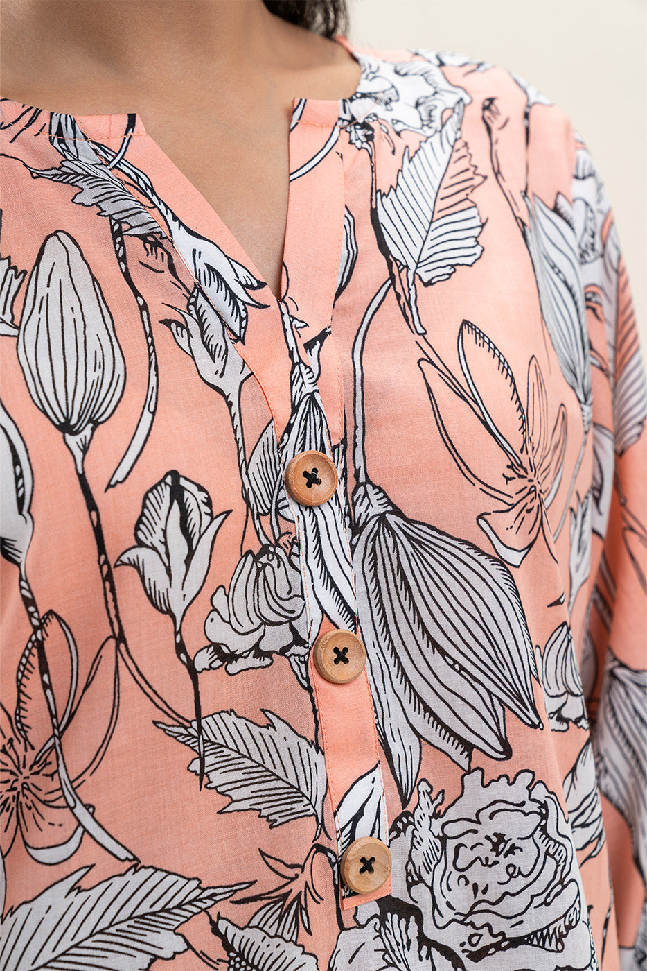 PRINTED LAWN SHIRT (PRET)