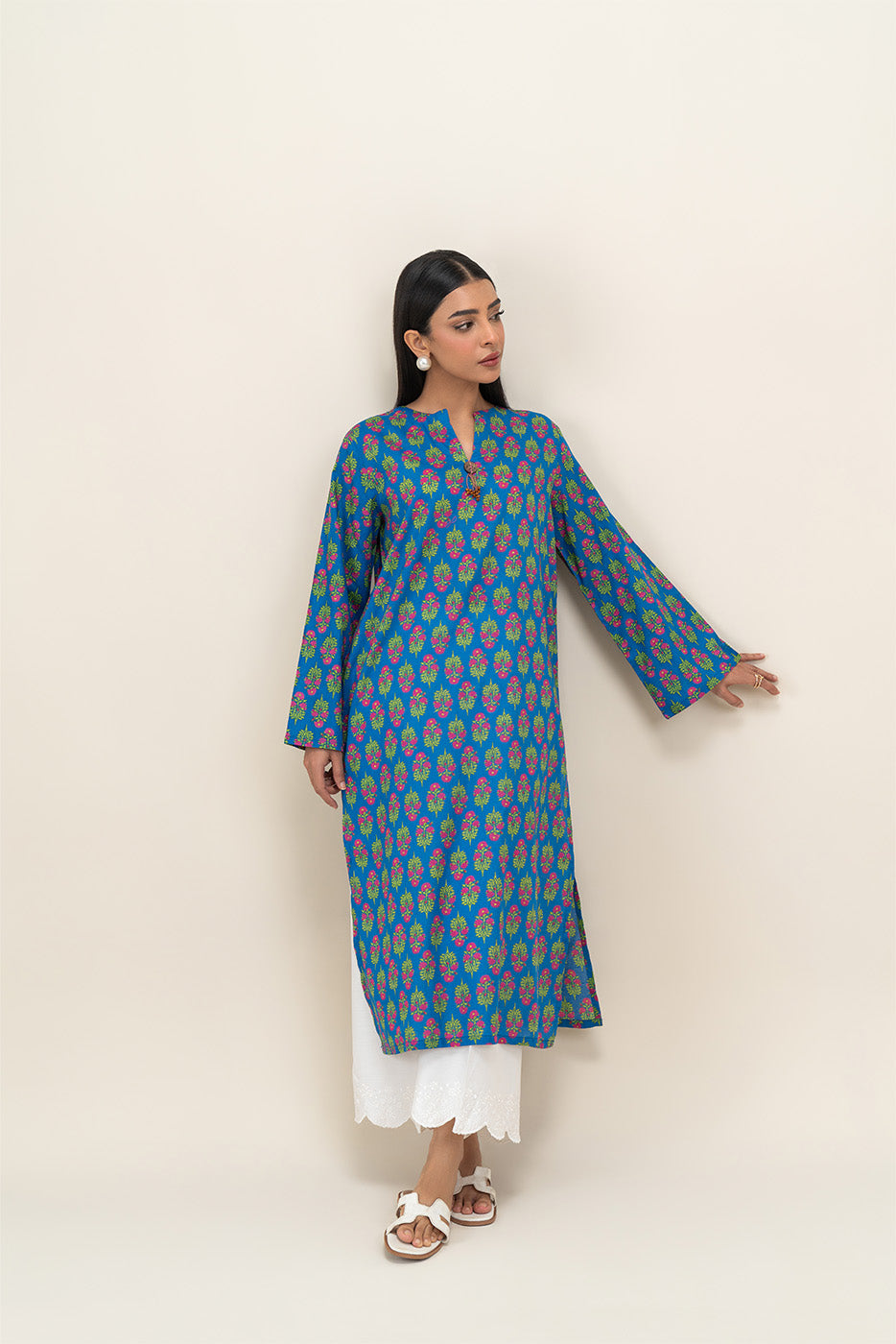 PRINTED LAWN SHIRT (PRET)