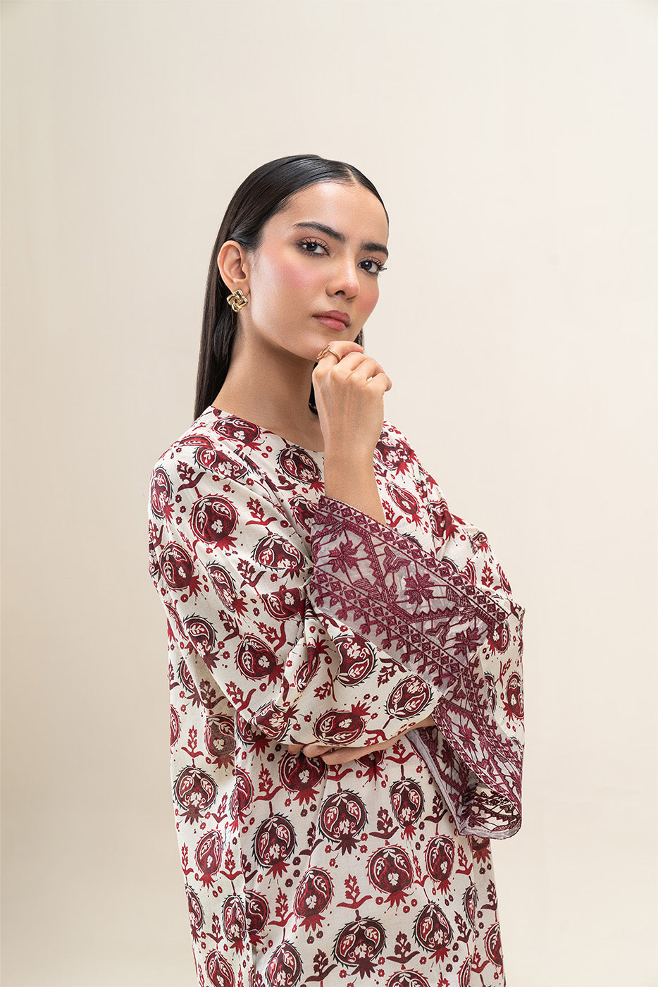 PRINTED LAWN SHIRT (PRET)