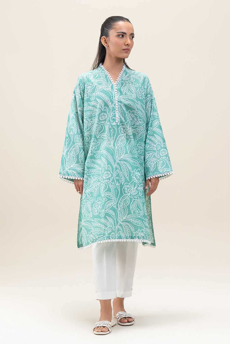 PRINTED LAWN SHIRT (PRET)