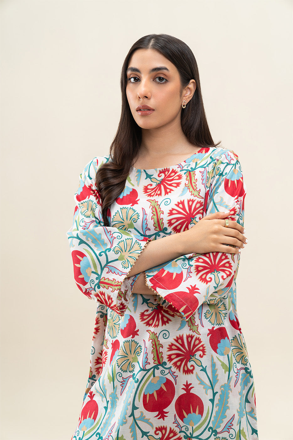2 PIECE PRINTED LAWN SUIT (PRET)