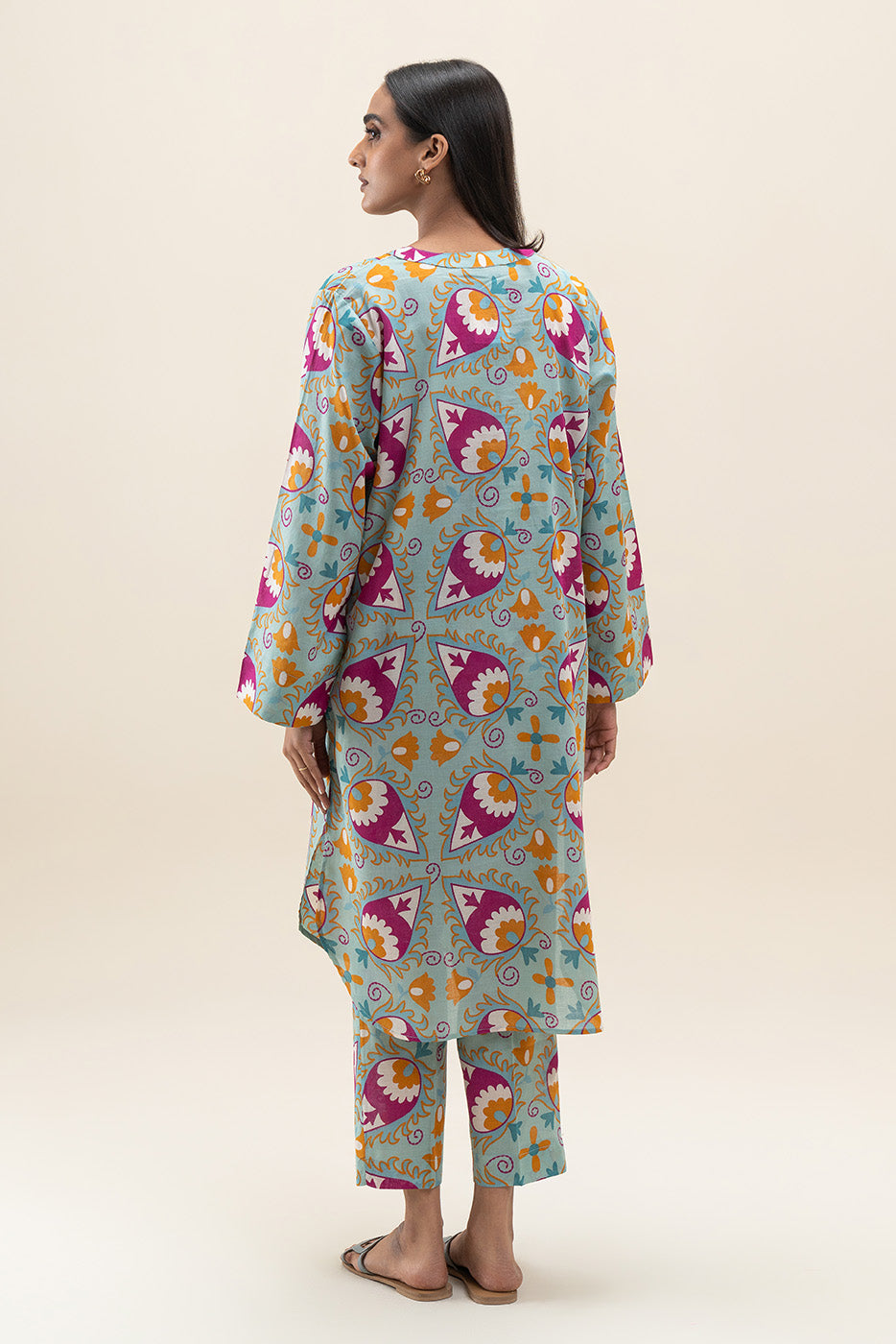 2 PIECE PRINTED LAWN SHIRT+PANT (PRET)