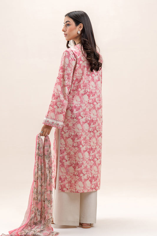 2 PIECE EMBROIDERED LAWN SUIT-ROUGE SILHOUETTE (UNSTITCHED)