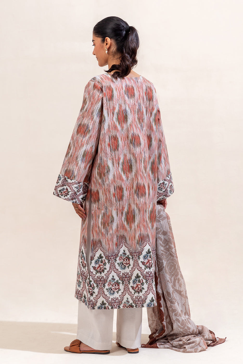 3 PIECE PRINTED LAWN SUIT-RUSTIC HAZE (UNSTITCHED)