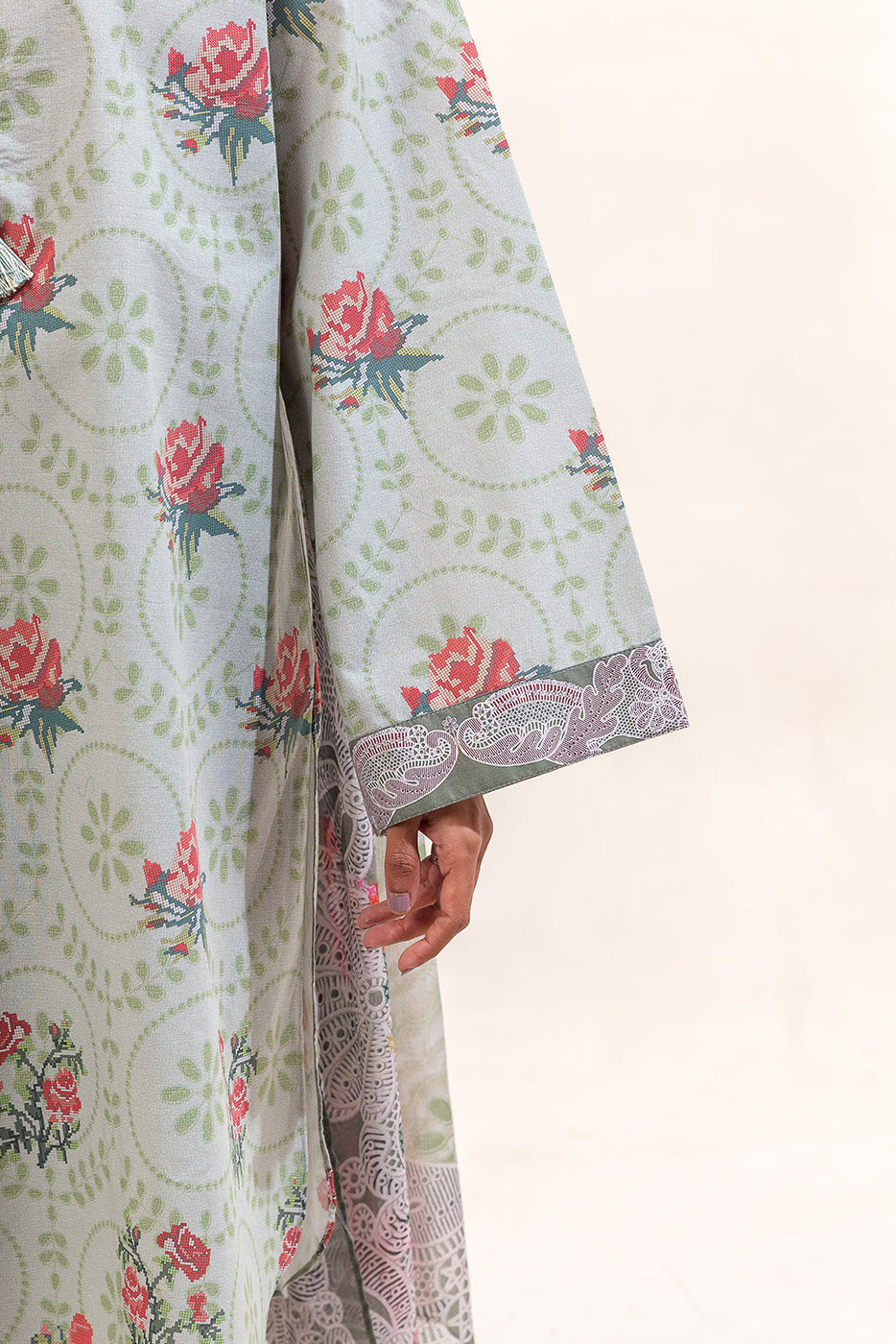 3 PIECE PRINTED LAWN SUIT-GARDEN GALORE (UNSTITCHED)