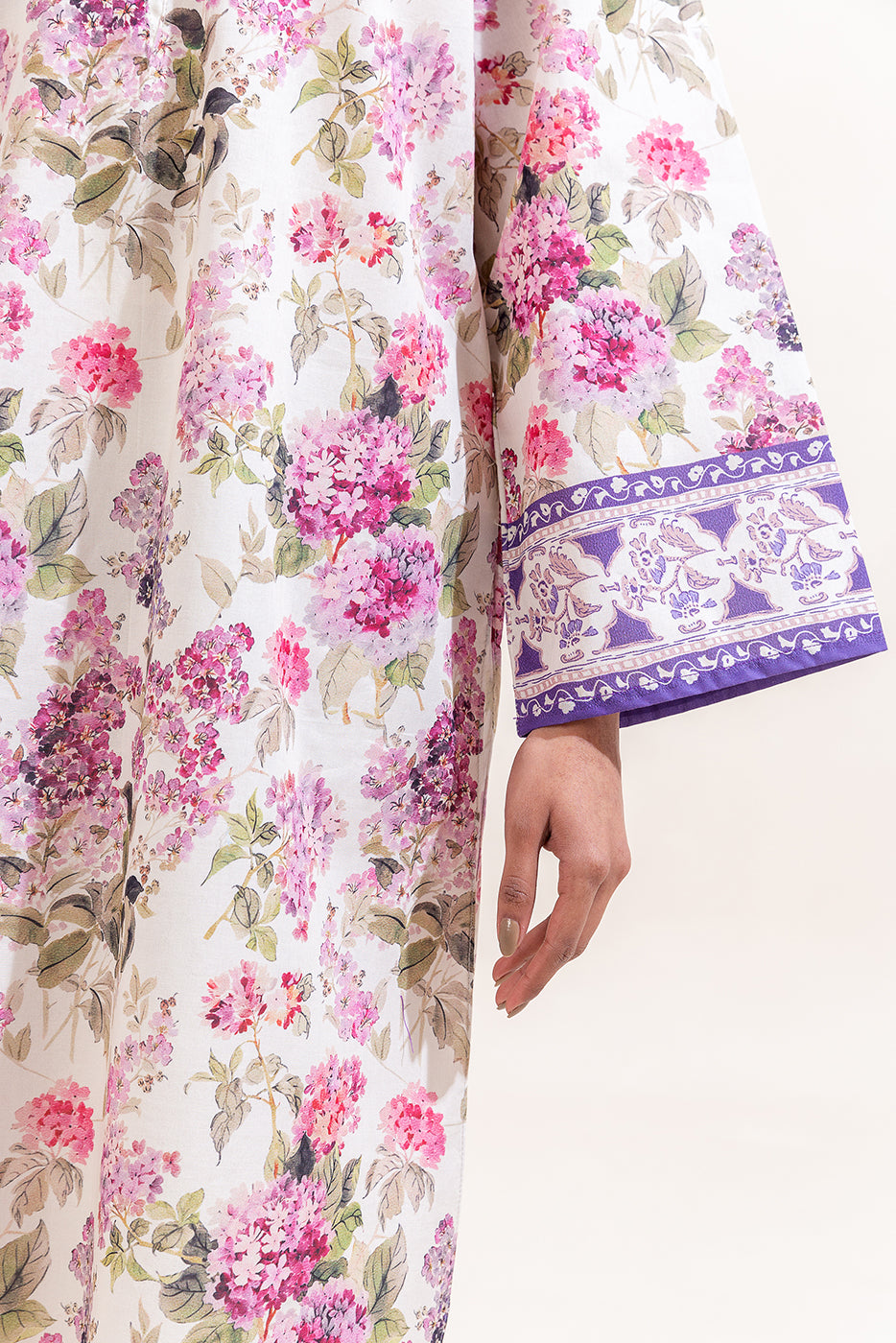 3 PIECE PRINTED LAWN SUIT-AMETHYST ORCHID (UNSTITCHED)