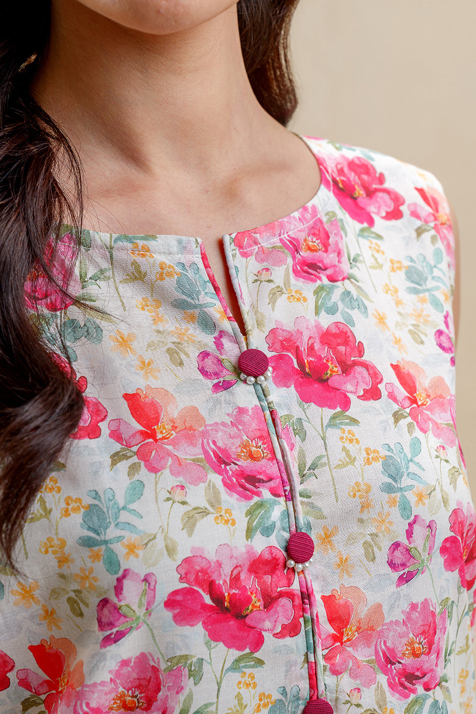 3 PIECE PRINTED LAWN SUIT-VERDANT HEM (UNSTITCHED)