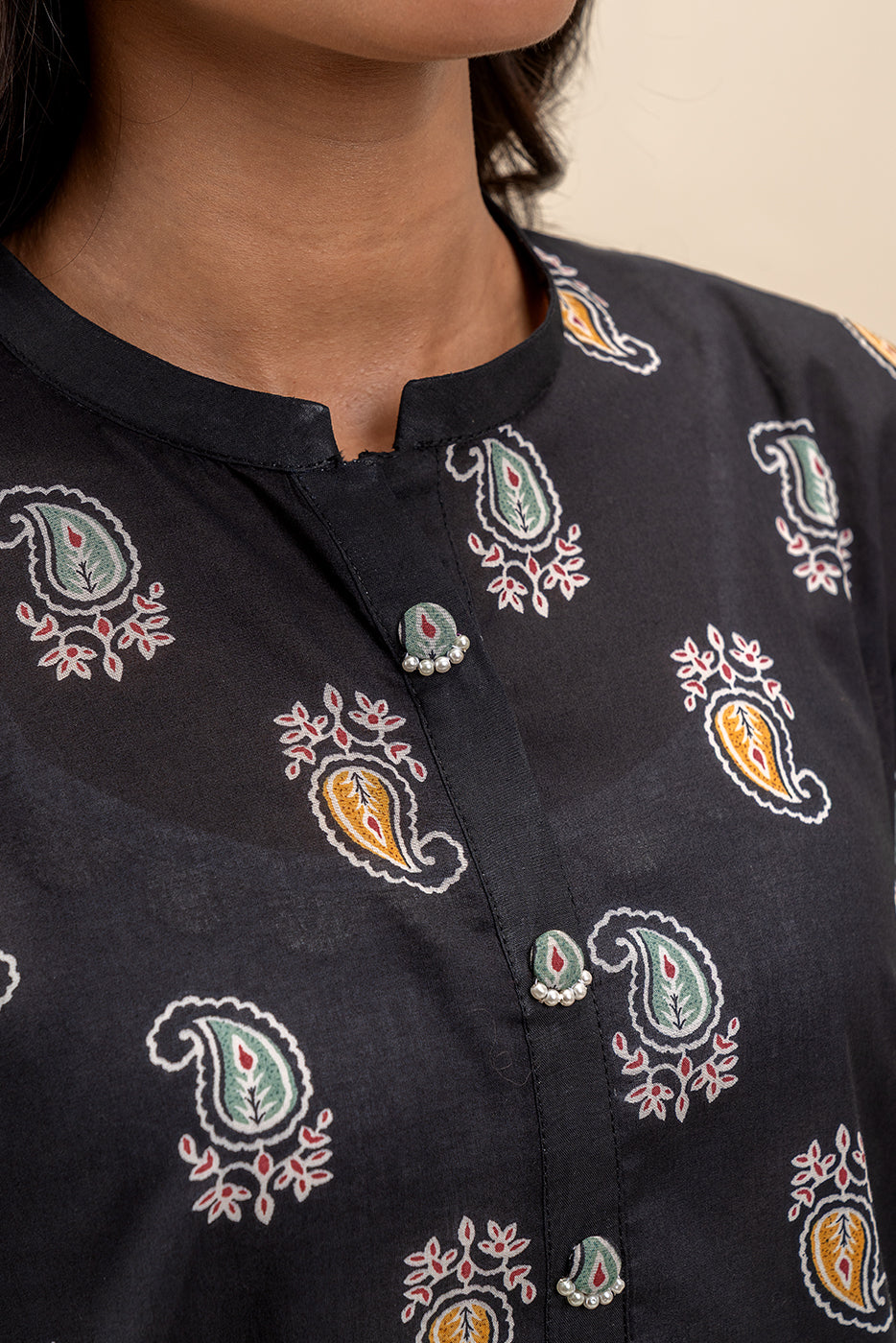 3 PIECE PRINTED LAWN SUIT-ONYX TRIBE (UNSTITCHED)