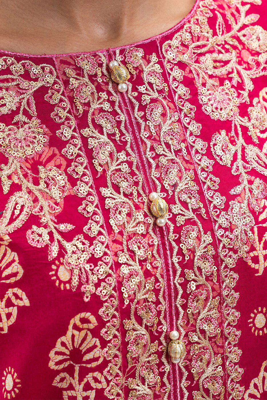 3 PIECE EMBROIDERED LAWN SUIT-CRIMSON GLAM (UNSTITCHED)