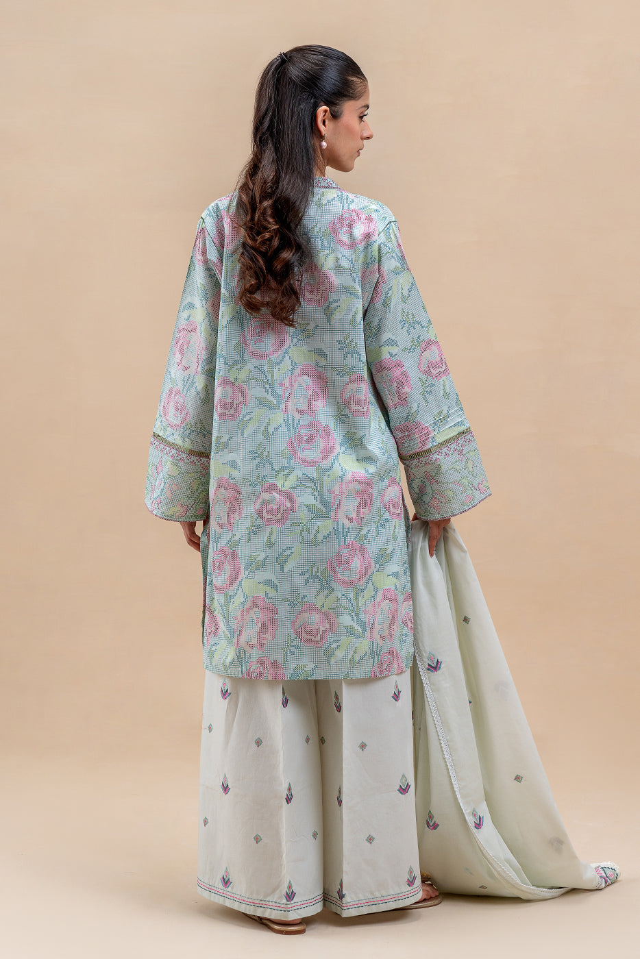 3 PIECE EMBROIDERED LAWN SUIT-PASTEL BLUSH (UNSTITCHED)