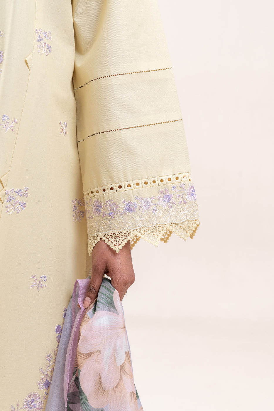 3 PIECE EMBROIDERED LAWN SUIT-SUGAR GLADE (UNSTITCHED)