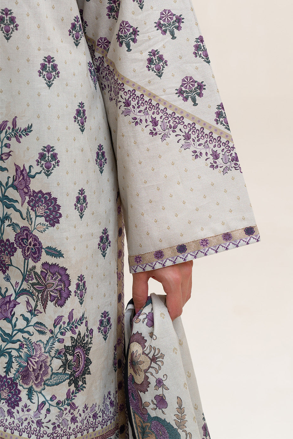 3 PIECE PRINTED LAWN SUIT-MYSTIC BLOOM (UNSTITCHED)