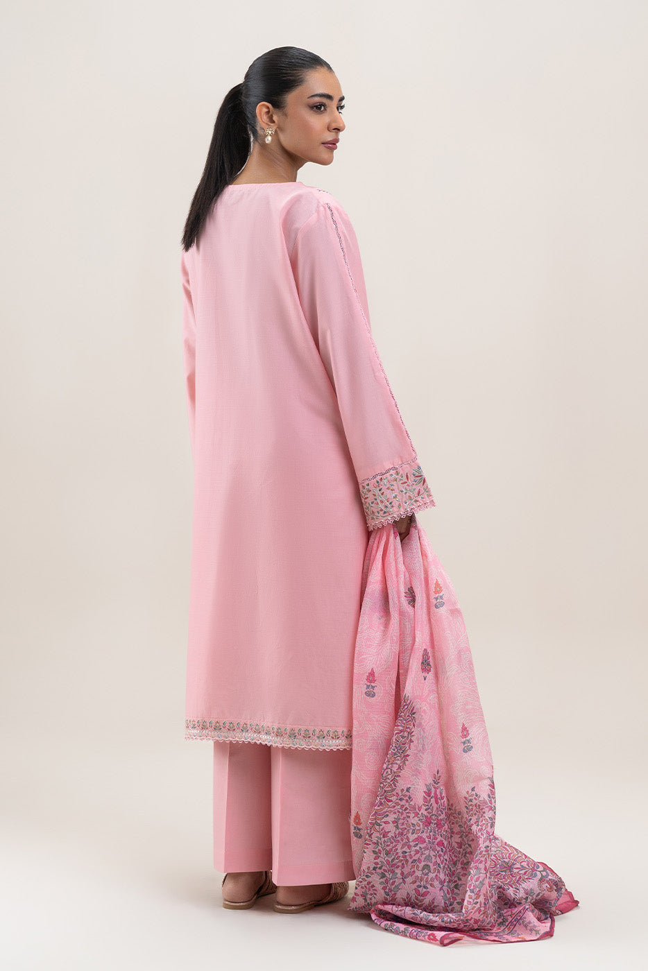 3 PIECE EMBROIDERED LAWN SUIT-BLUSH DEW (UNSTITCHED)