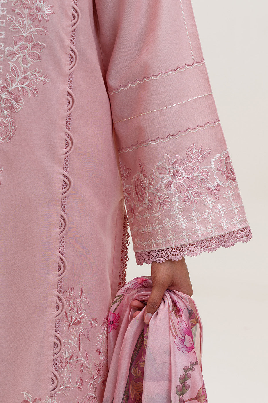 3 PIECE EMBROIDERED LAWN SUIT-BLUSH TINT (UNSTITCHED)