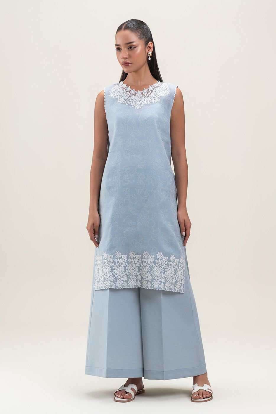 2 PIECE EMBROIDERED YAN DYED JACQUARD SUIT-SERENE GLACIER (UNSTITCHED)