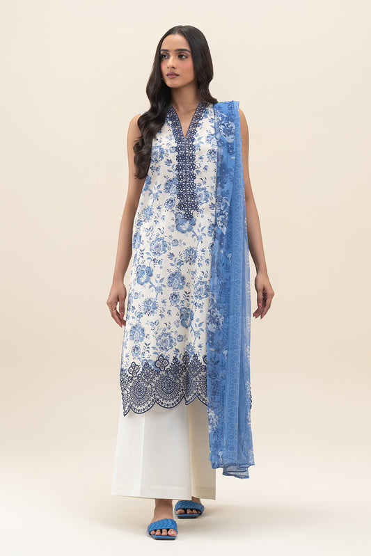 2 PIECE EMBROIDERED LAWN SUIT-SUMMER MELODY (UNSTITCHED)