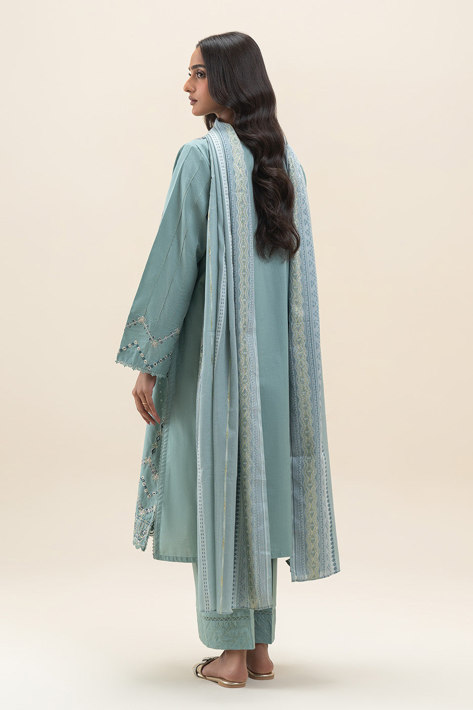 3 PIECE EMBROIDERED LAWN SUIT-TRIBAL AURORA (UNSTITCHED)