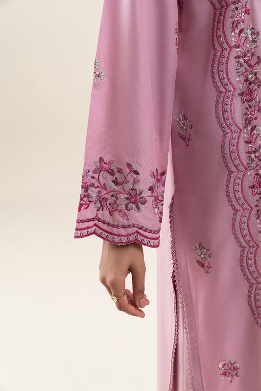 3 PIECE EMBROIDERED LAWN SUIT-PINK ALLURE (UNSTITCHED)