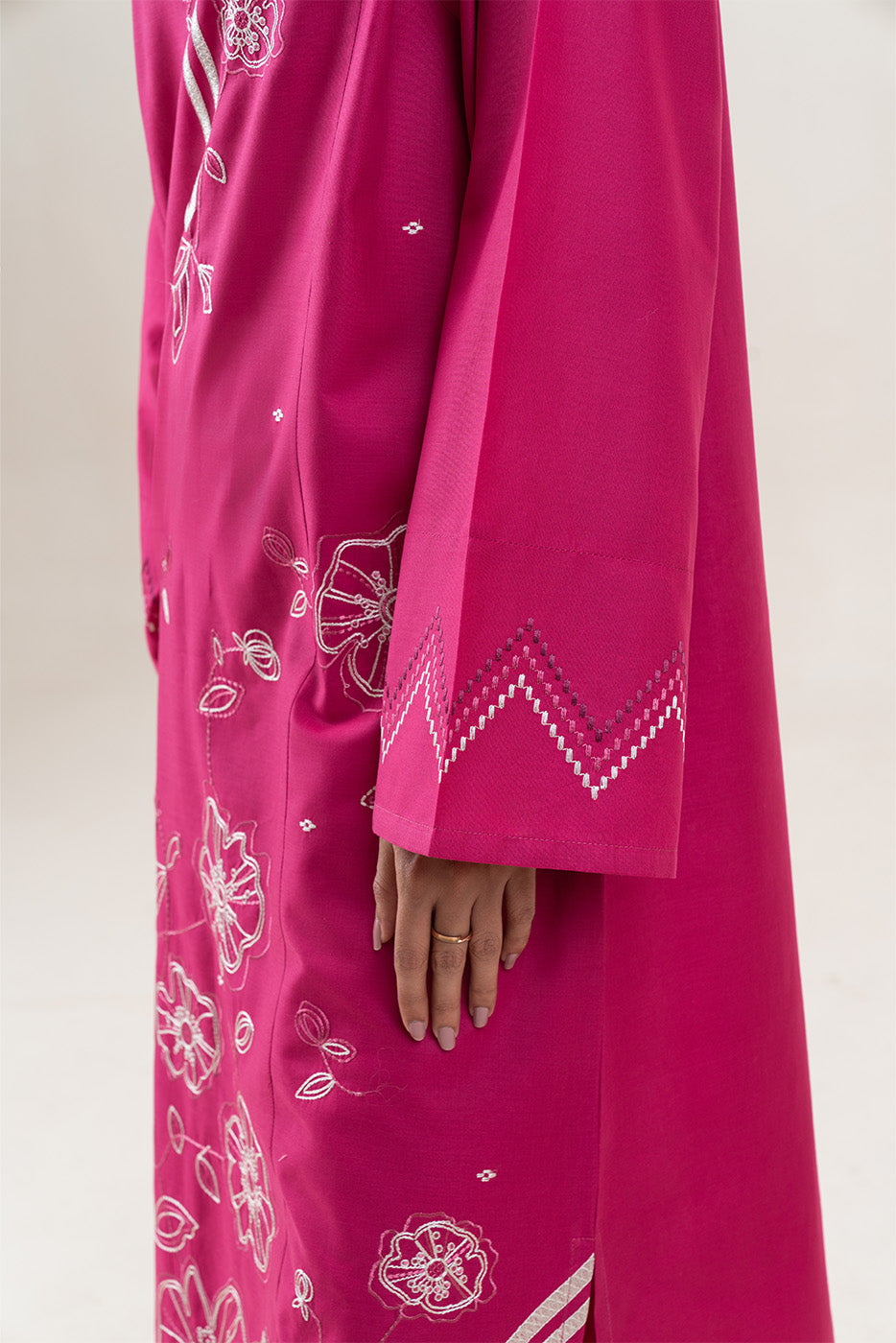 2 PIECE EMBROIDERED LAWN SUIT-FUSCHIA CHARM (UNSTITCHED)