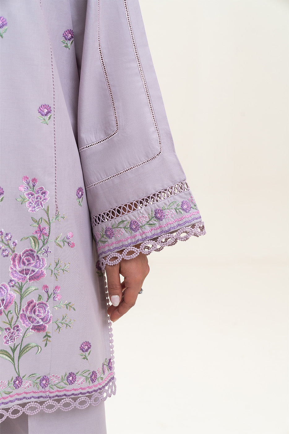 2 PIECE EMBROIDERED LAWN SUIT-SMOKESCREEN (UNSTITCHED)